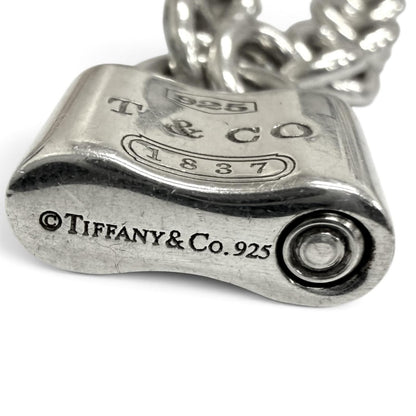 Tiffany & Co 1837 Rock Donut Link 925 Sterling Silver Choker Necklace — view 7