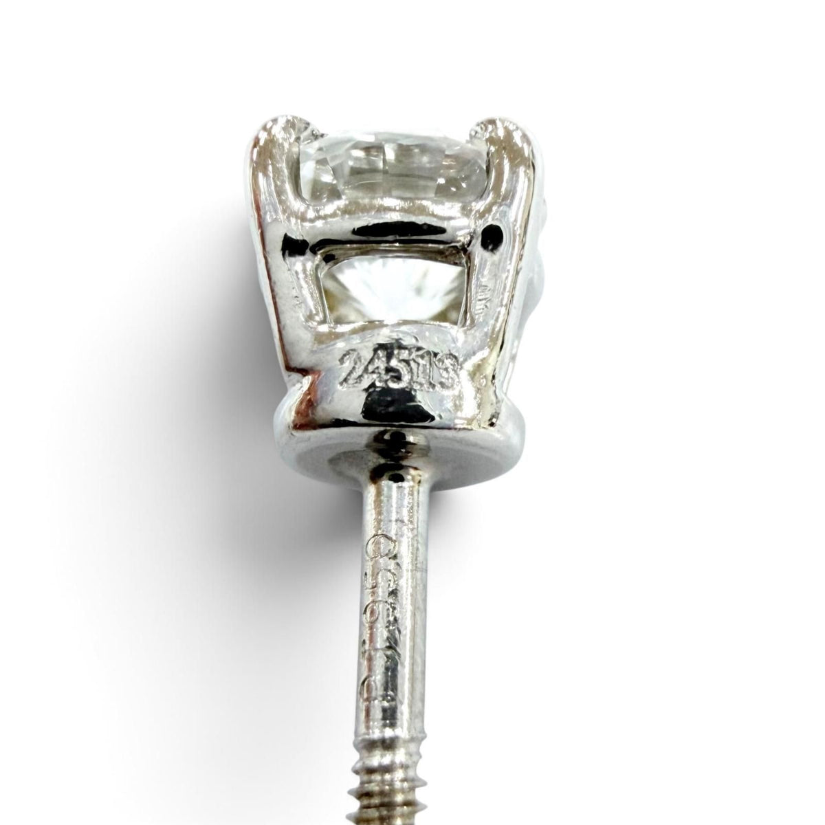Tiffany & Co Vintage Stud Diamond Earrings — view 6