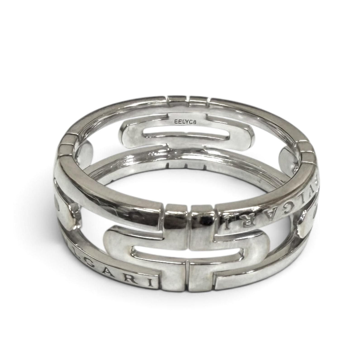 Bvlgari Parentesi Openwork Ring White Gold — view 2