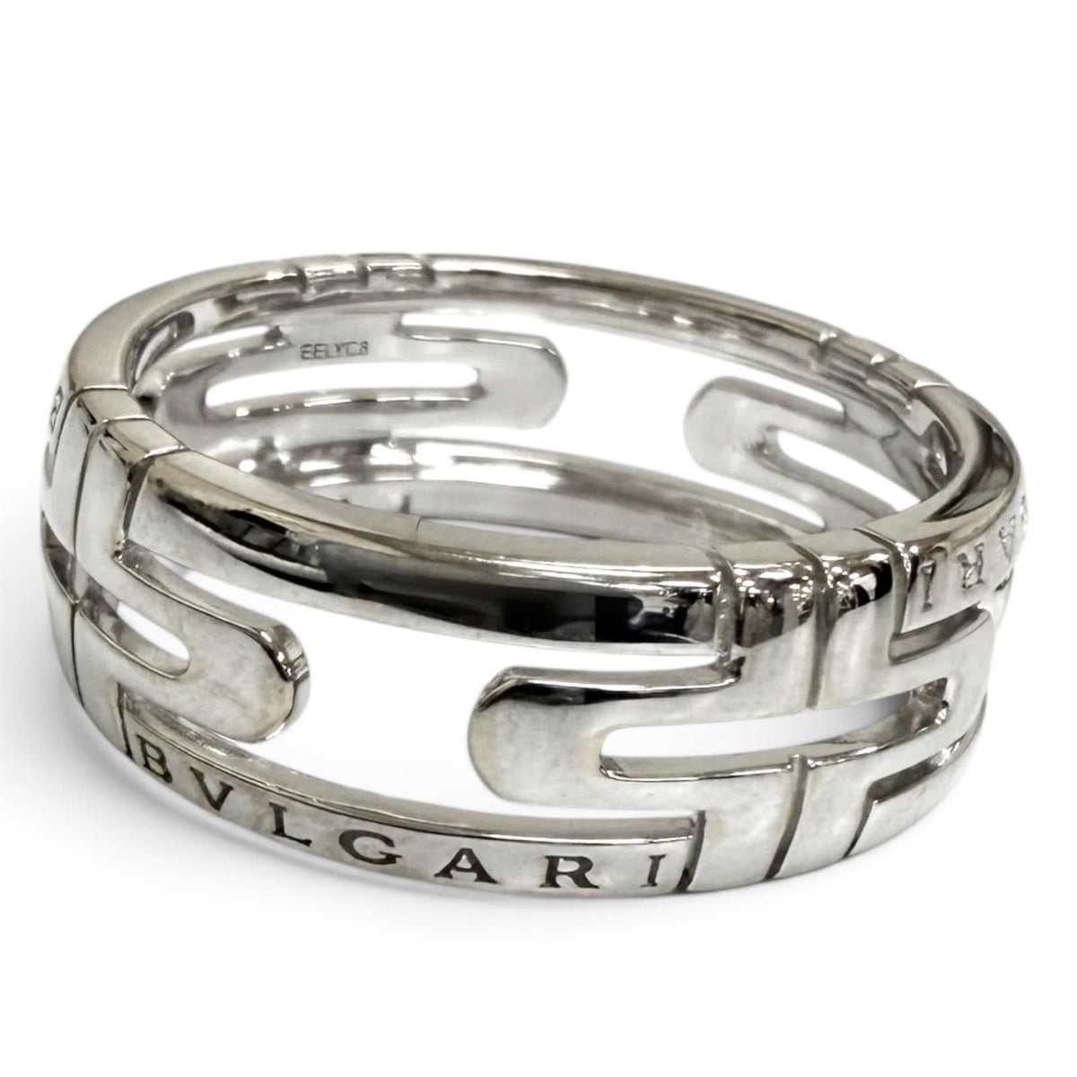 Bvlgari Parentesi Openwork Ring White Gold