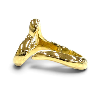 Tiffany & Co Elsa Peretti Open Heart Ring 750 Yellow Gold JP — view 2