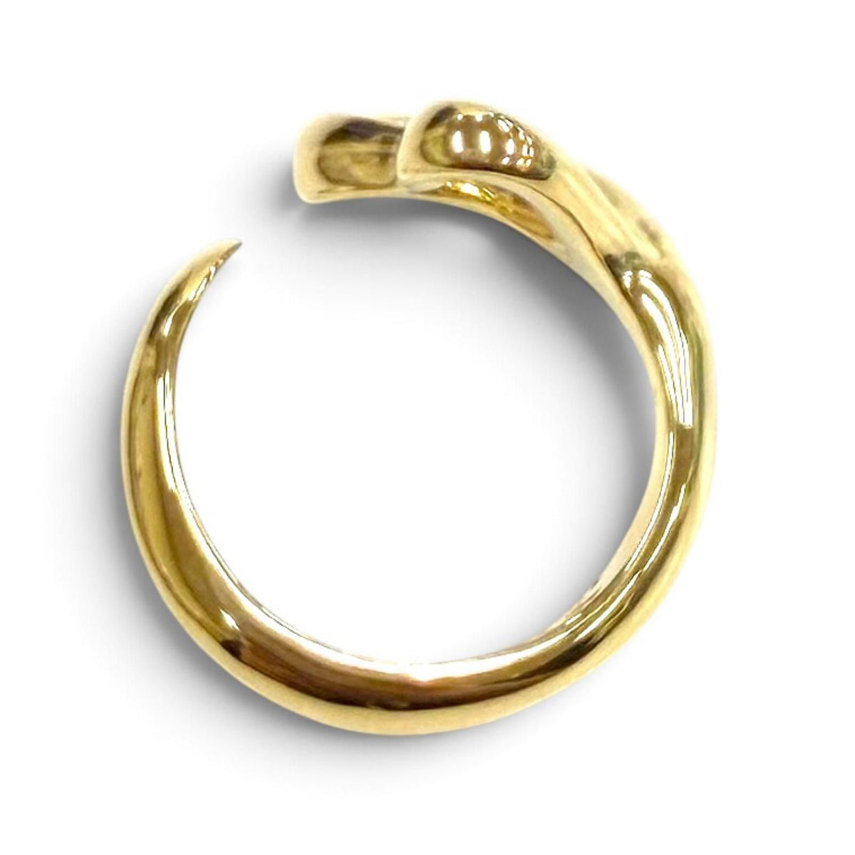 Tiffany & Co Elsa Peretti Open Heart Ring 750 Yellow Gold JP — view 5
