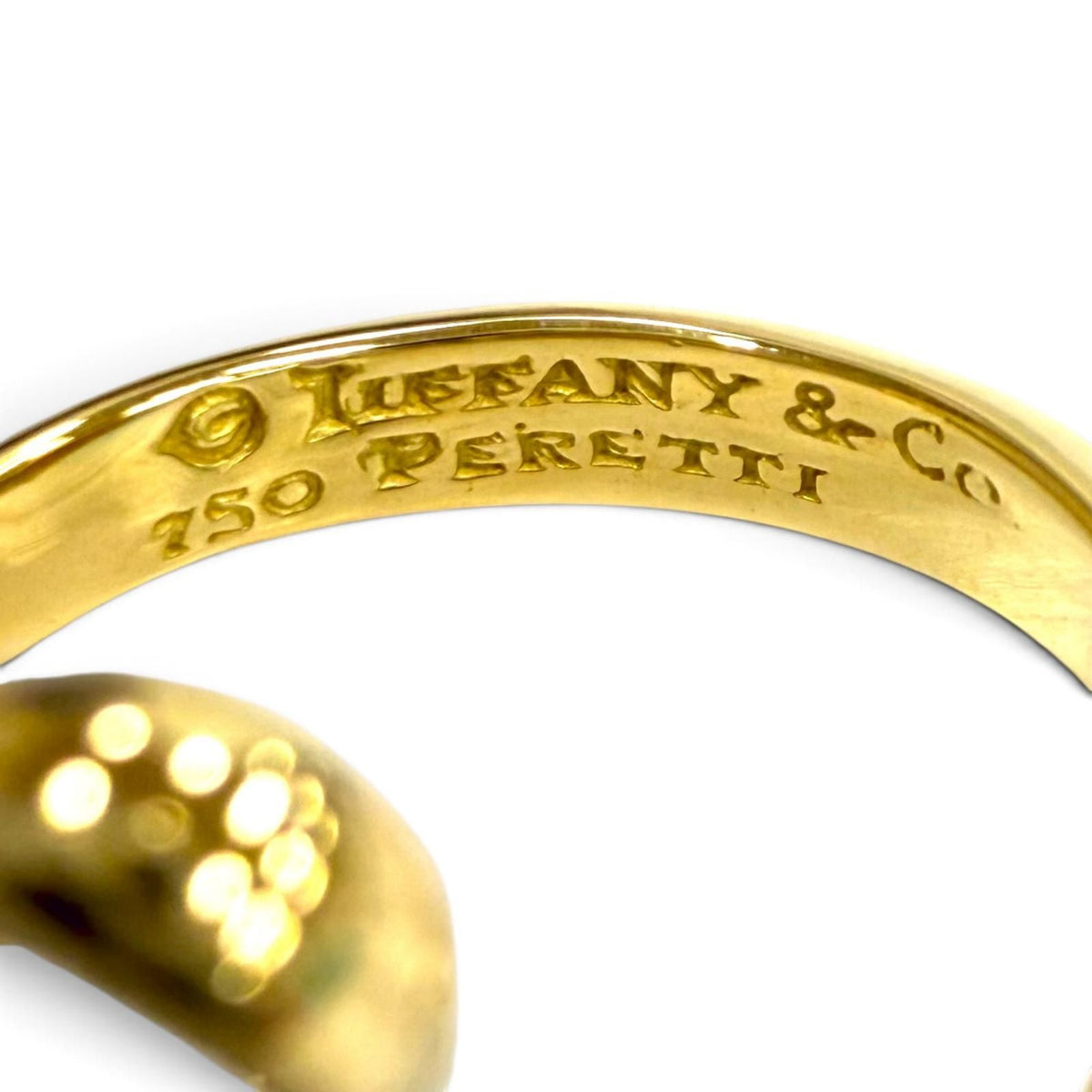Tiffany & Co Elsa Peretti Open Heart Ring 750 Yellow Gold JP — view 6