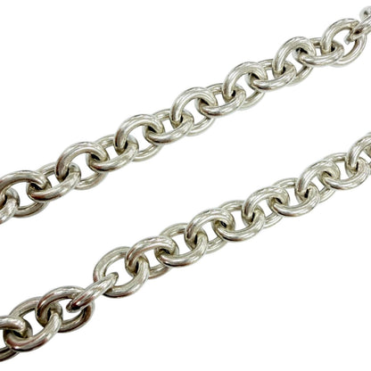 Tiffany & Co Vintage 925 Donut Oval Link Necklace Silver — view 3