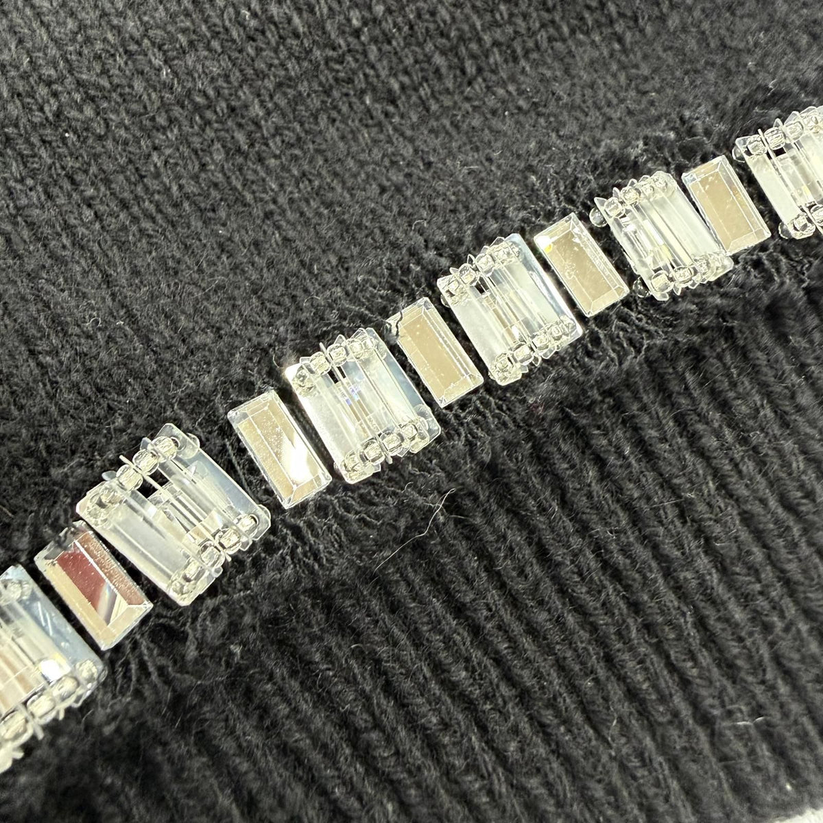 Louis Vuitton Cashmere Wool Beaded Monogram Short Sleeve Knit Black Sweater — view 5