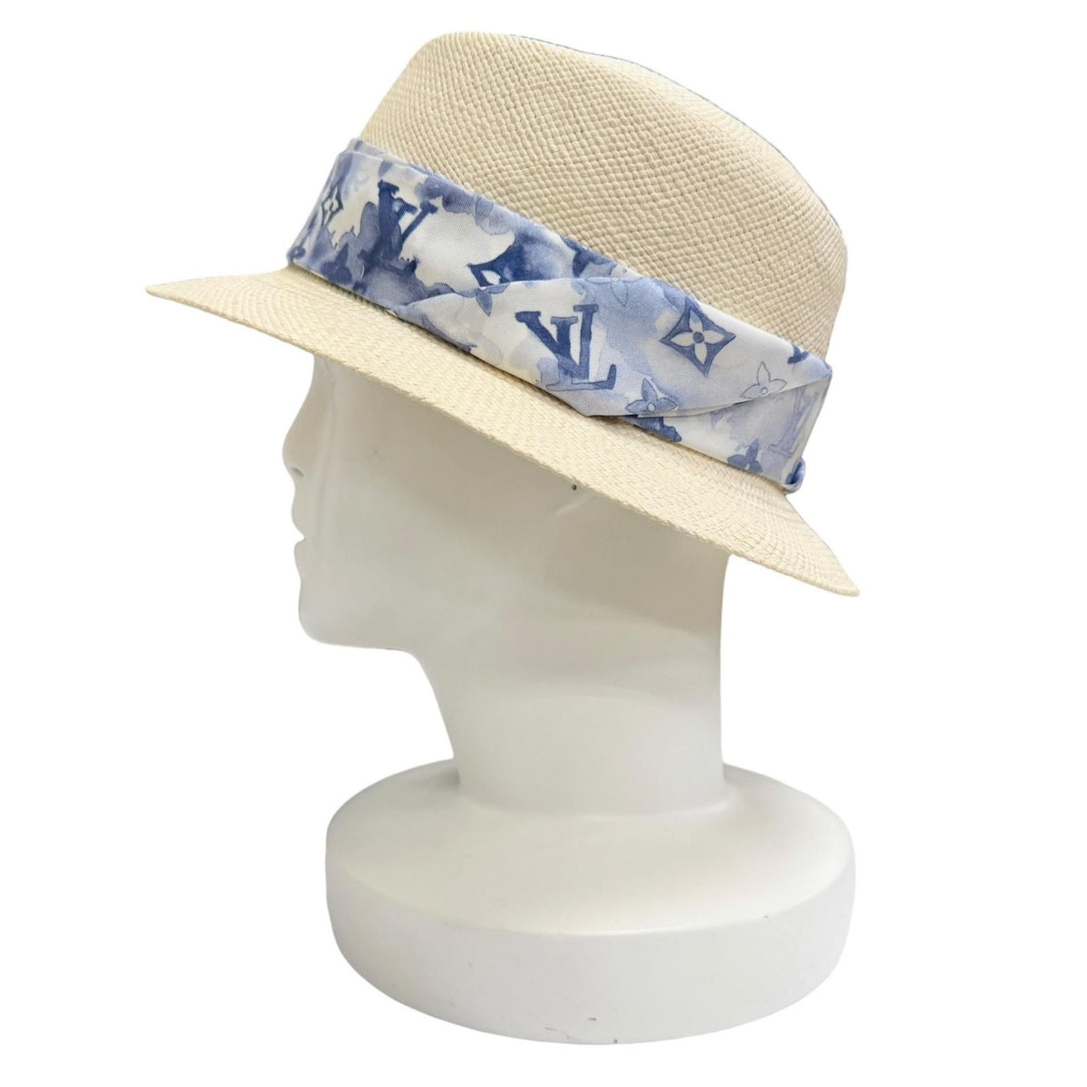 Louis Vuitton Monogram Water Color Chapeau Summertime Palm Silk Bucket Hat 58 — view 2