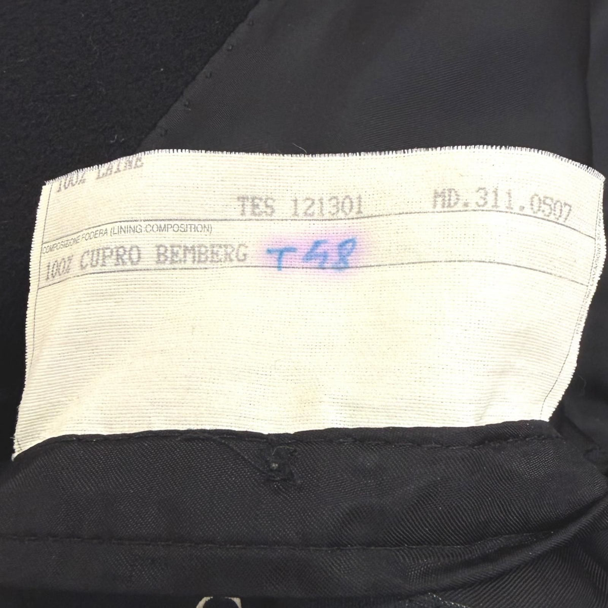 Gucci Vintage Wool 100% Tom Ford Era Single Chesterfield Long Coat Black 48 — view 8