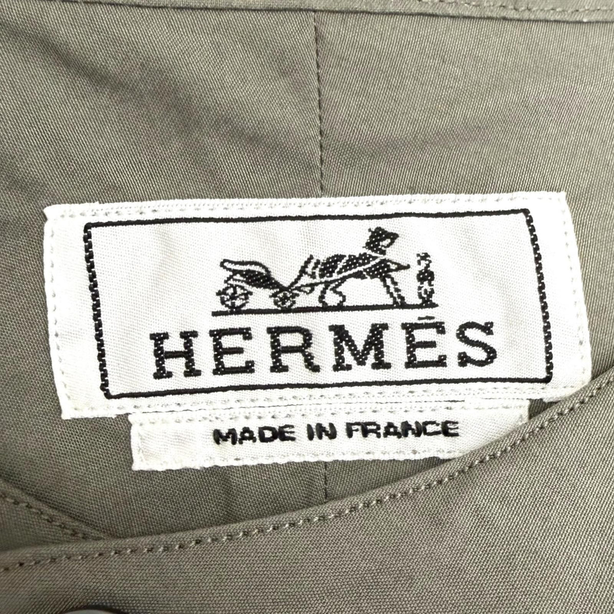 Hermes Pullover Valouse Shirt Boxy Fit Long Sleeve Charcoal Sweater 42 — view 6