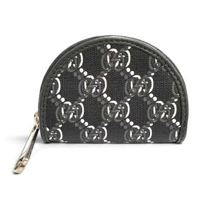 Gucci GG Shadow Air Pods Holder Case Earphones Half Moon Shape Black Silver
