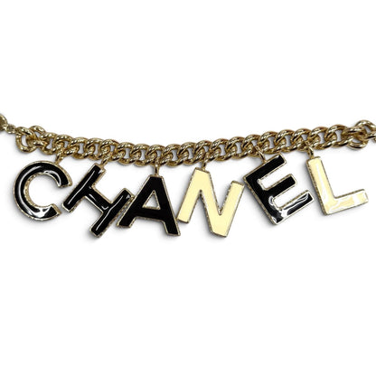 Chanel Logo Design CC Chain Bracelet Gold — view 5