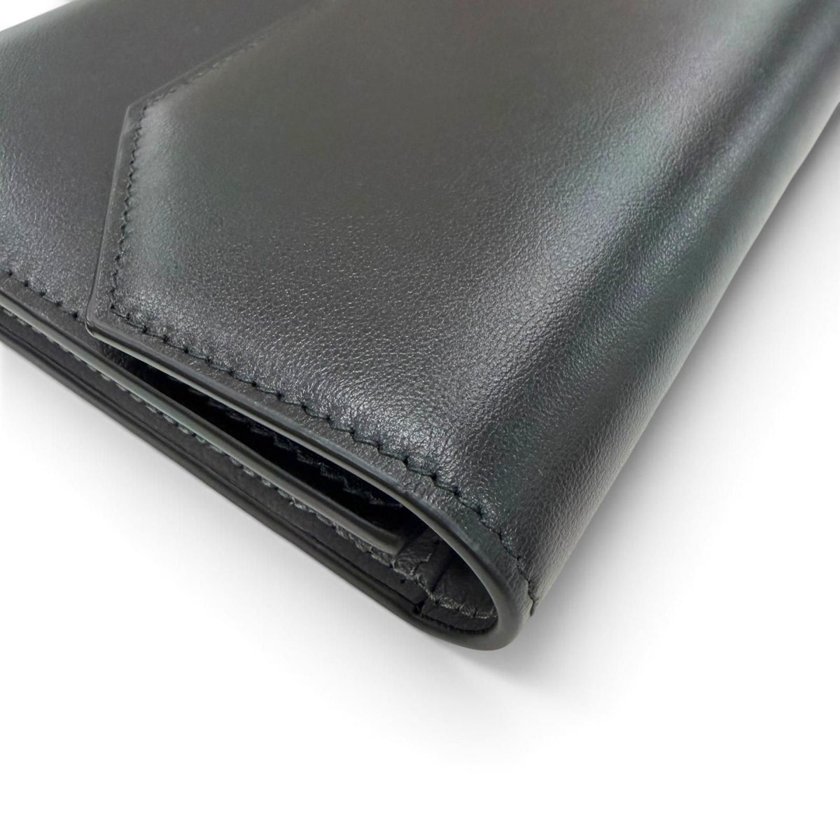 Balenciaga Envelope Leather Wallet Black Gold — view 5