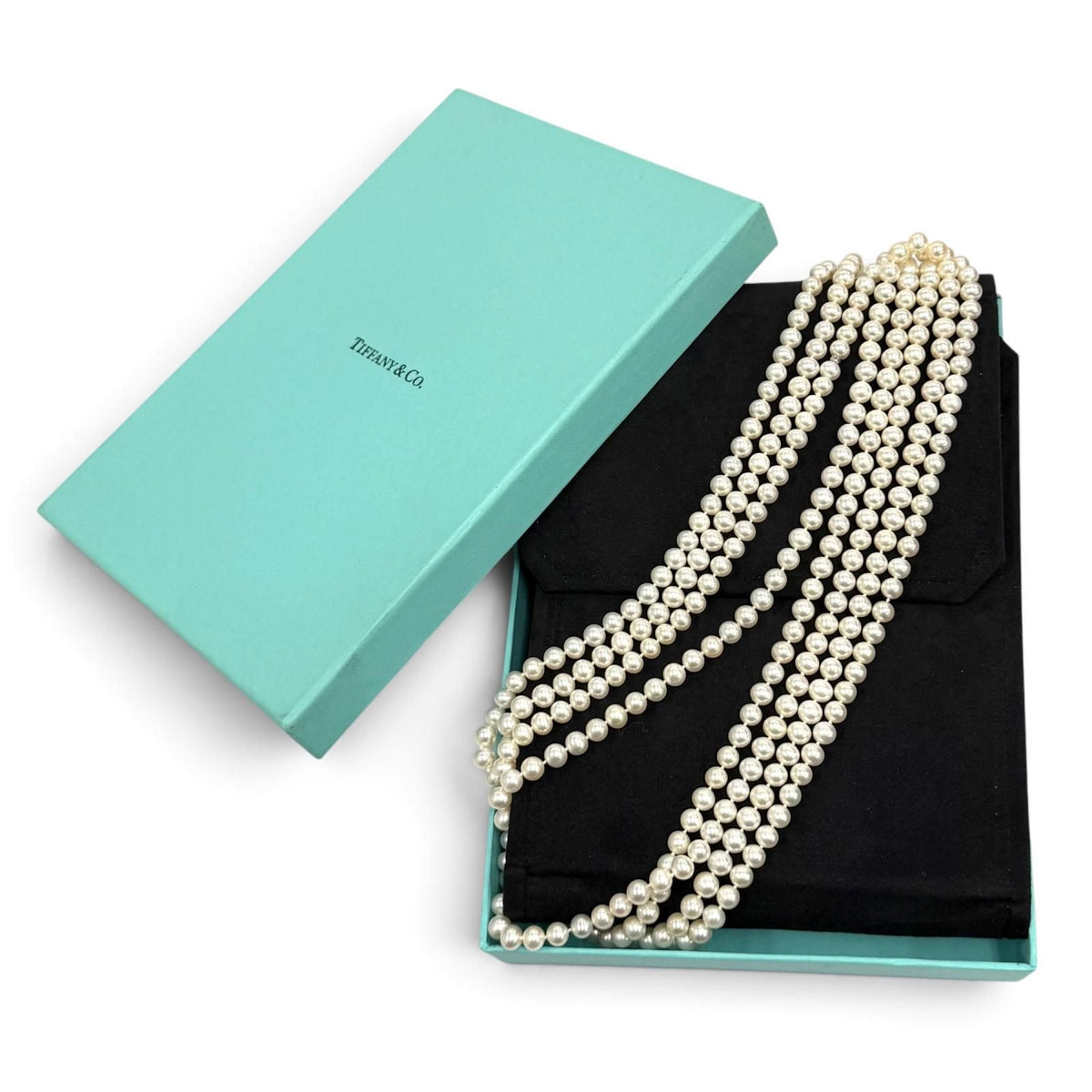 Tiffany & Co Pearl 925 Long Necklace White — view 2
