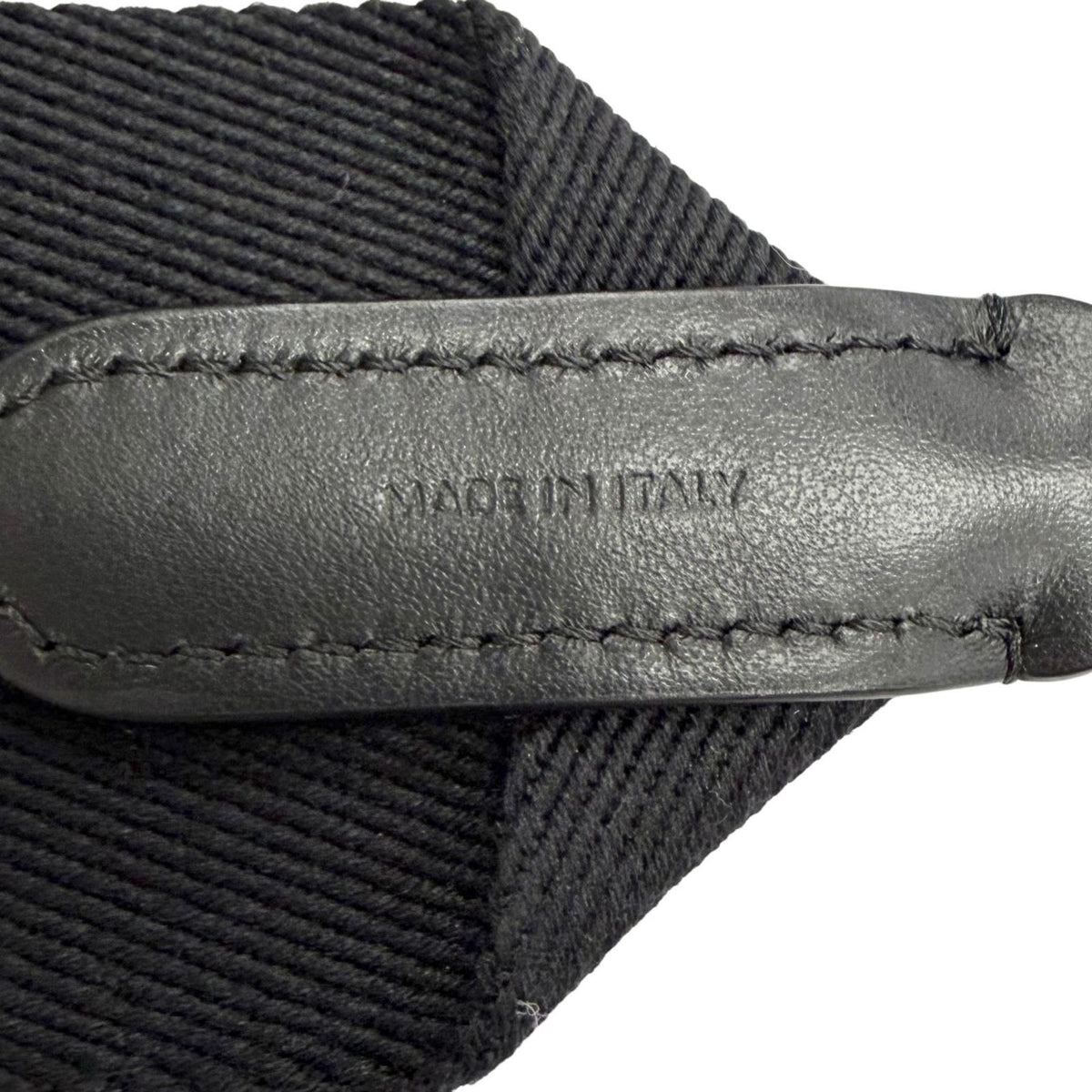 Celine Canvas Leather Jacquard Logo Shoulder Strap Black Beige Gold — view 6