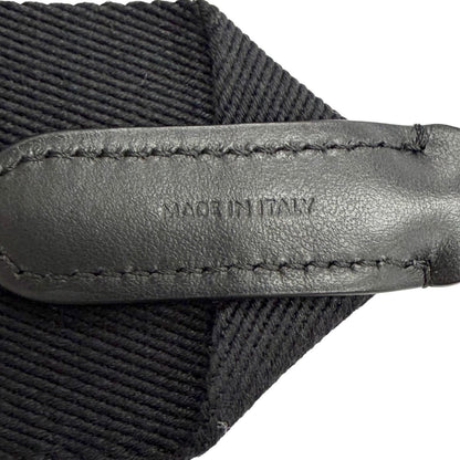 Celine Canvas Leather Jacquard Logo Shoulder Strap Black Beige Gold — view 6