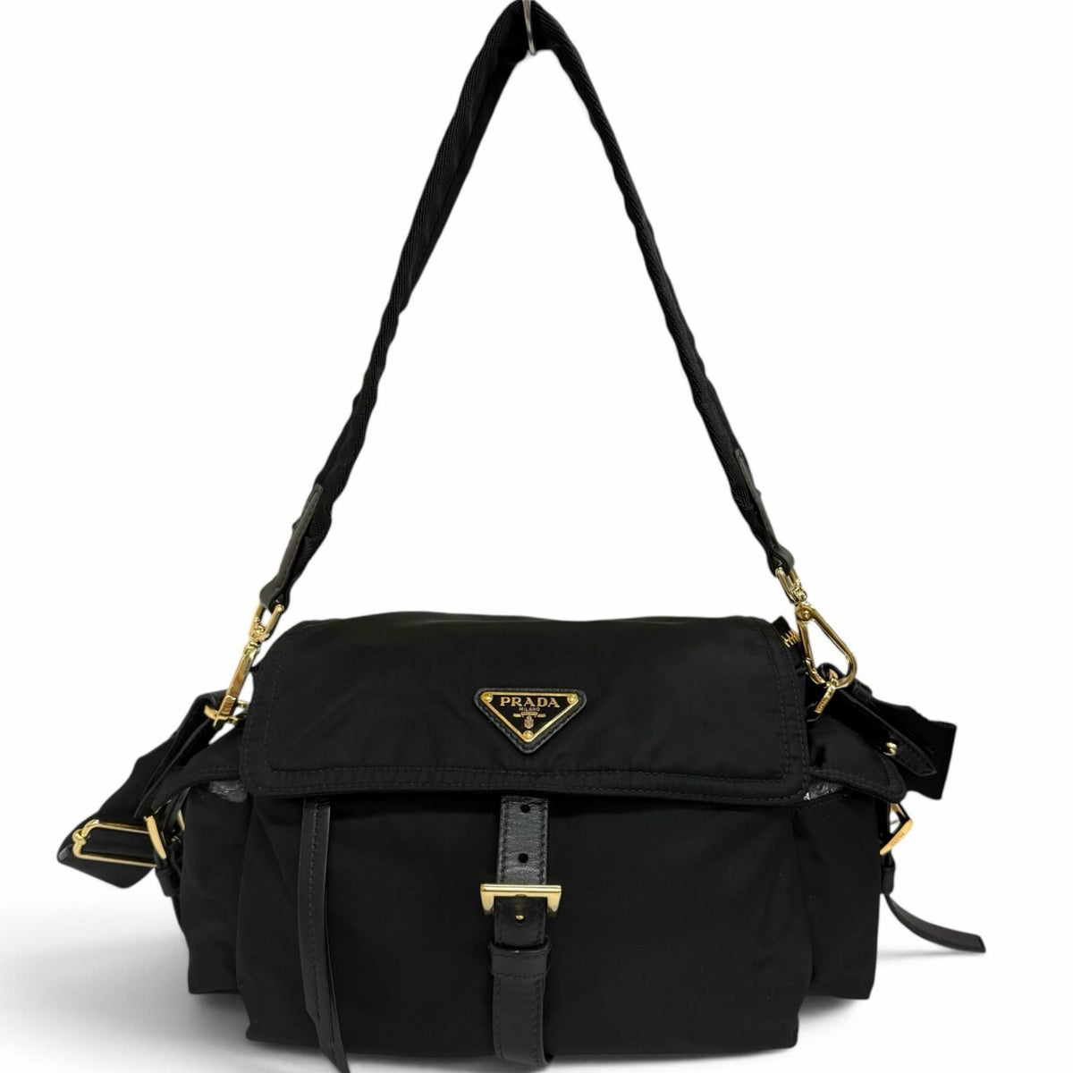 Prada Explorer Medium Triangle Logo Re-Nylon 2-Way Shoulder Bag