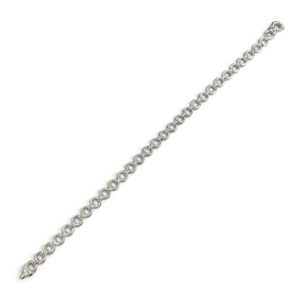 Tiffany & Co Vintage Triple Round Link Necklace 925 Sterling Silver — view 4