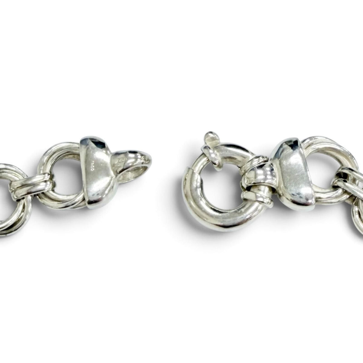 Tiffany & Co Vintage Triple Round Link Necklace 925 Sterling Silver — view 5