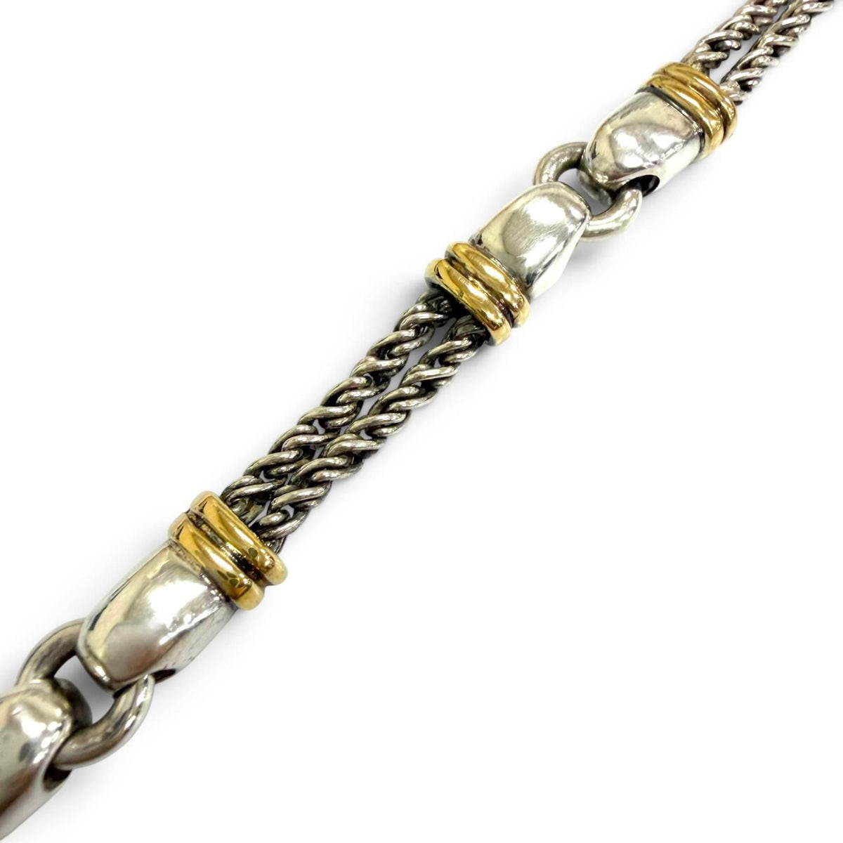 Tiffany & Co Double Rope Bracelet Silver Yellow Gold — view 4