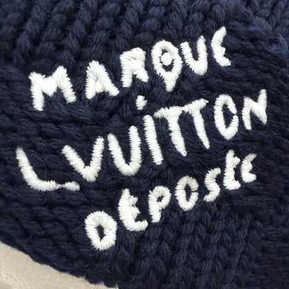 Louis Vuitton Beanie Damier Snug Knit Cap Navy Hat — view 7