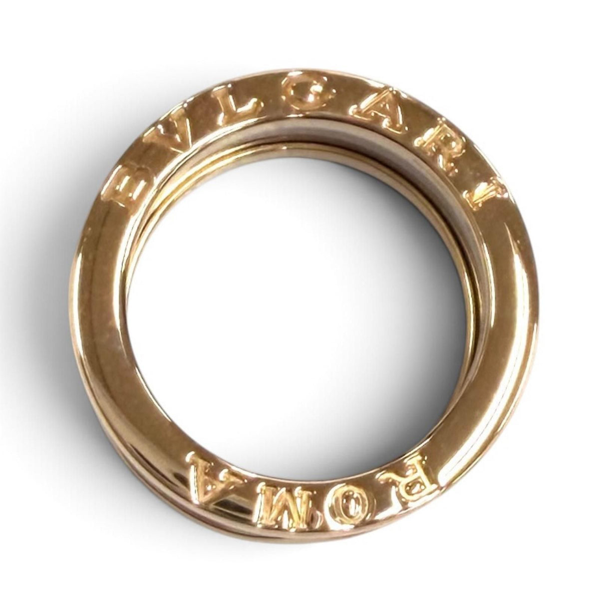 Bvlgari 750 Metal Ring Band Pink Gold 50 JP — view 4