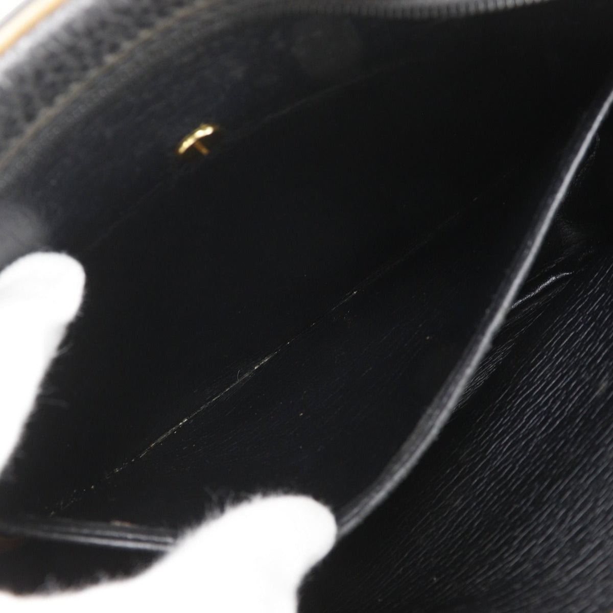 Dior CD Logo Vintage Leather Black Shoulder Bag — view 7