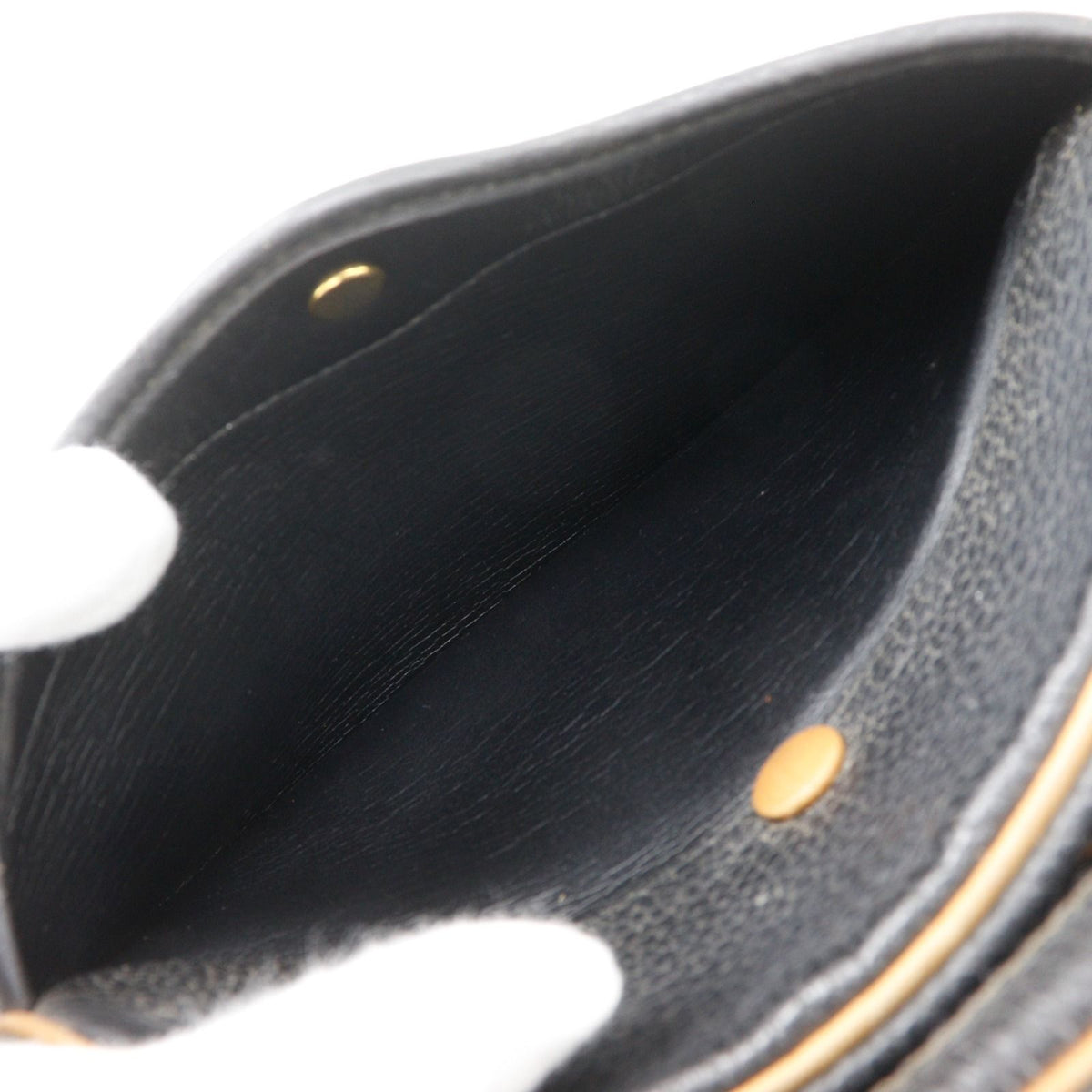 Dior CD Logo Vintage Leather Black Shoulder Bag — view 6