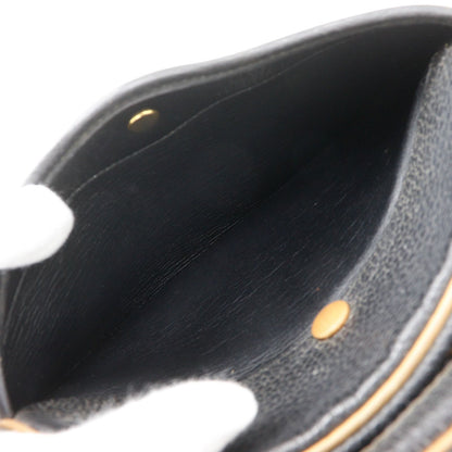 Dior CD Logo Vintage Leather Black Shoulder Bag — view 6