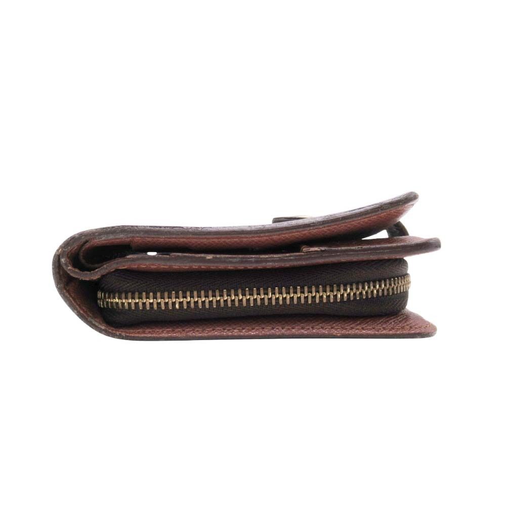 Louis Vuitton Monogram Compact Zip Wallet Bifold Brown — view 3