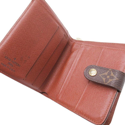 Louis Vuitton Monogram Compact Zip Wallet Bifold Brown — view 5