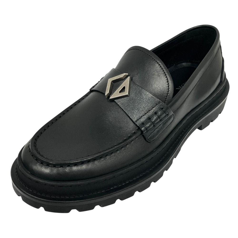 Dior Explorer Loafers Shoes Smooth Calfskin CD Logo Black