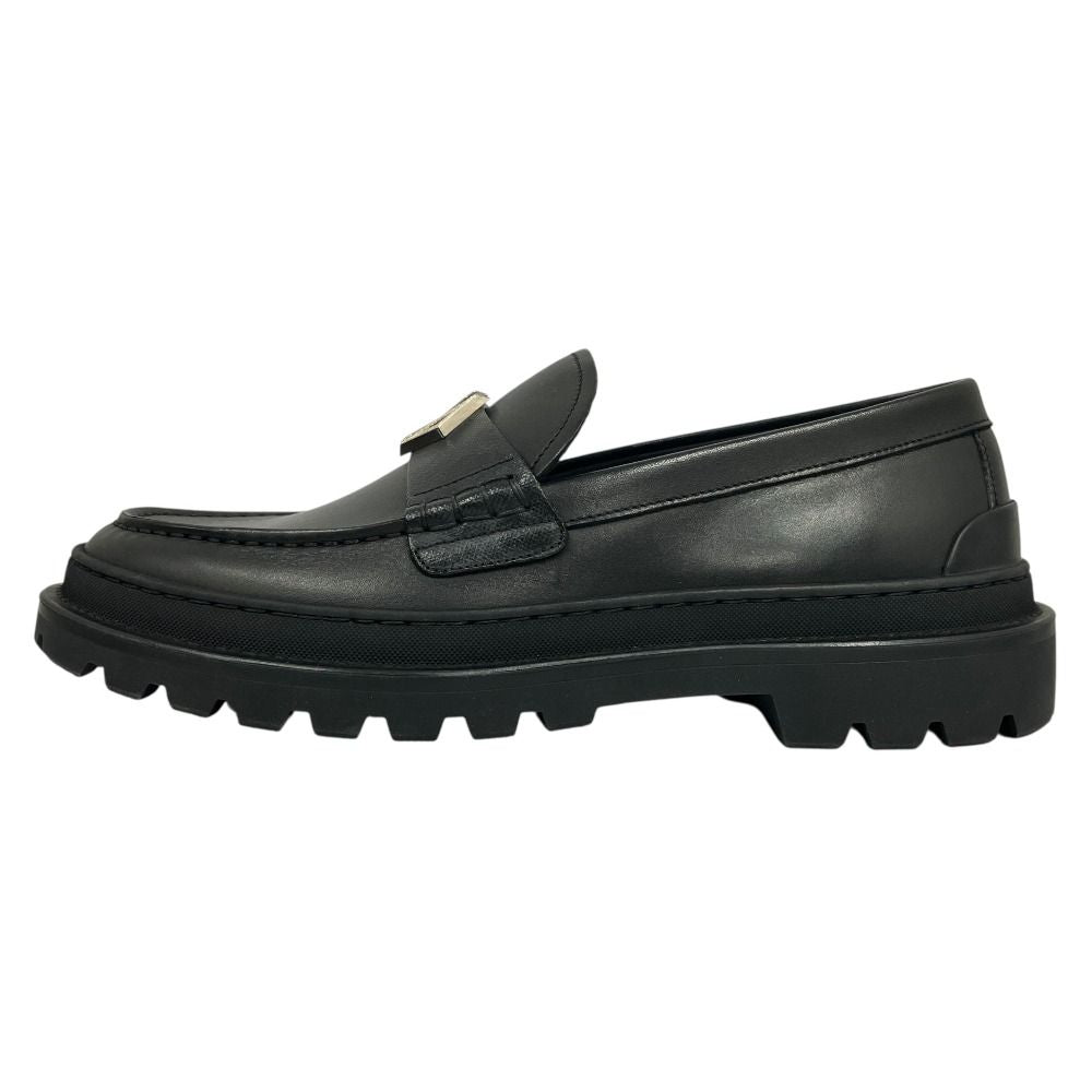Dior Explorer Loafers Shoes Smooth Calfskin CD Logo Black — view 2