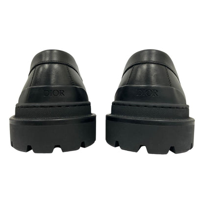 Dior Explorer Loafers Shoes Smooth Calfskin CD Logo Black — view 5