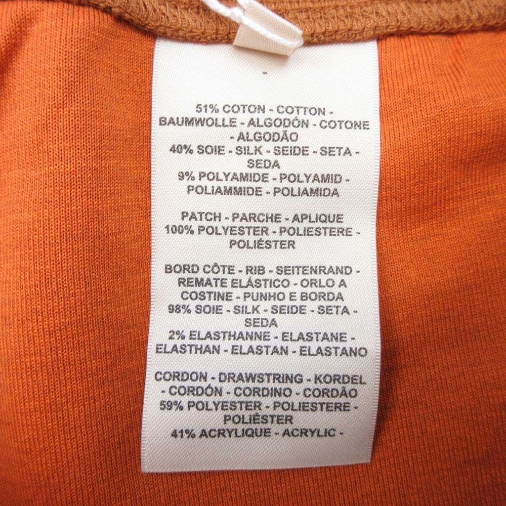 Hermes Cotton Silk Jersey Easy Pants Series Logo Patch Sweatshirt Brown 40 — view 8