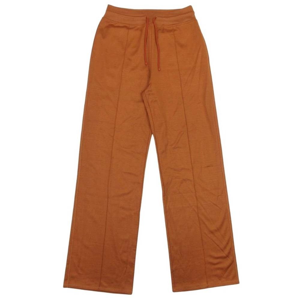 Hermes Cotton Silk Jersey Easy Pants Series Logo Patch Sweatshirt Brown 40