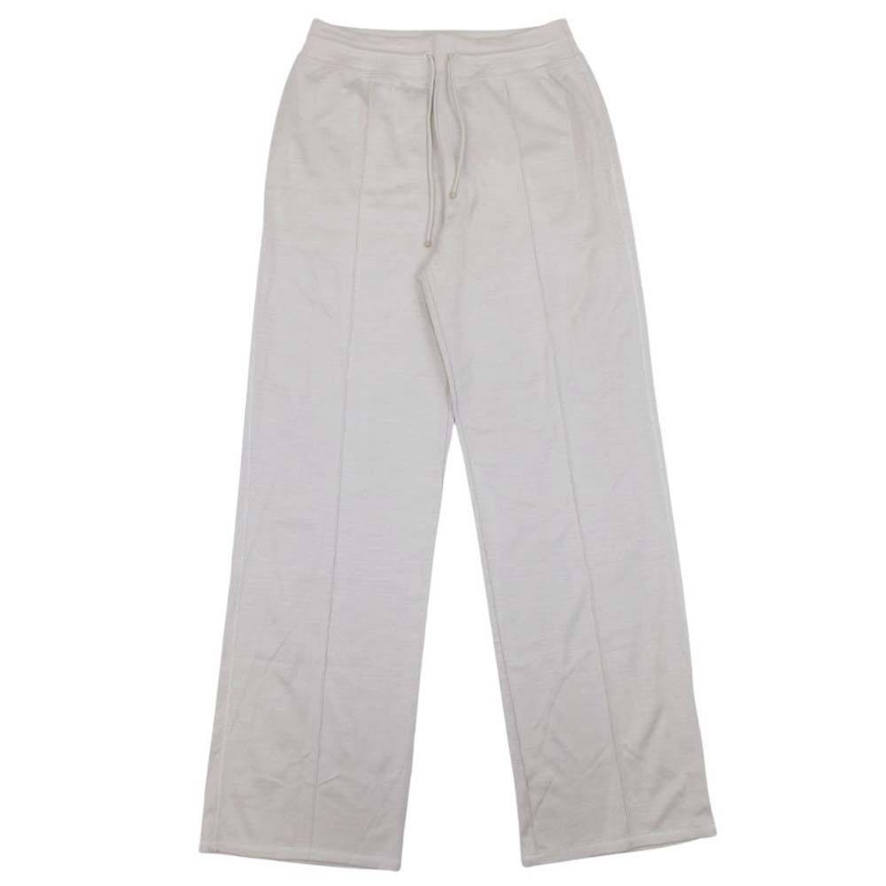 Hermes Cotton Silk Jersey Easy Pants Series Logo Patch Sweatshirt Greige 42