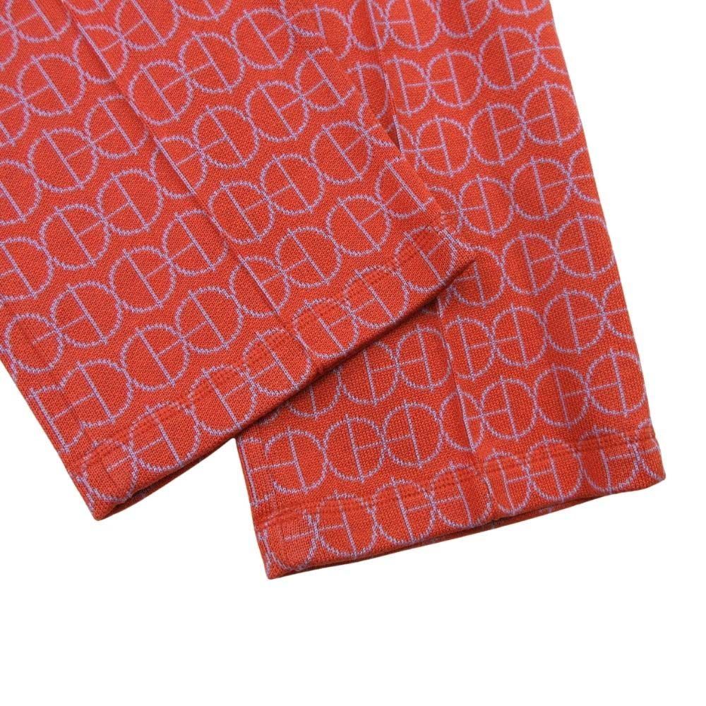 Hermes H Round Micro Jersey Pants Jacquard Knit All Over Print Orange 36 — view 6