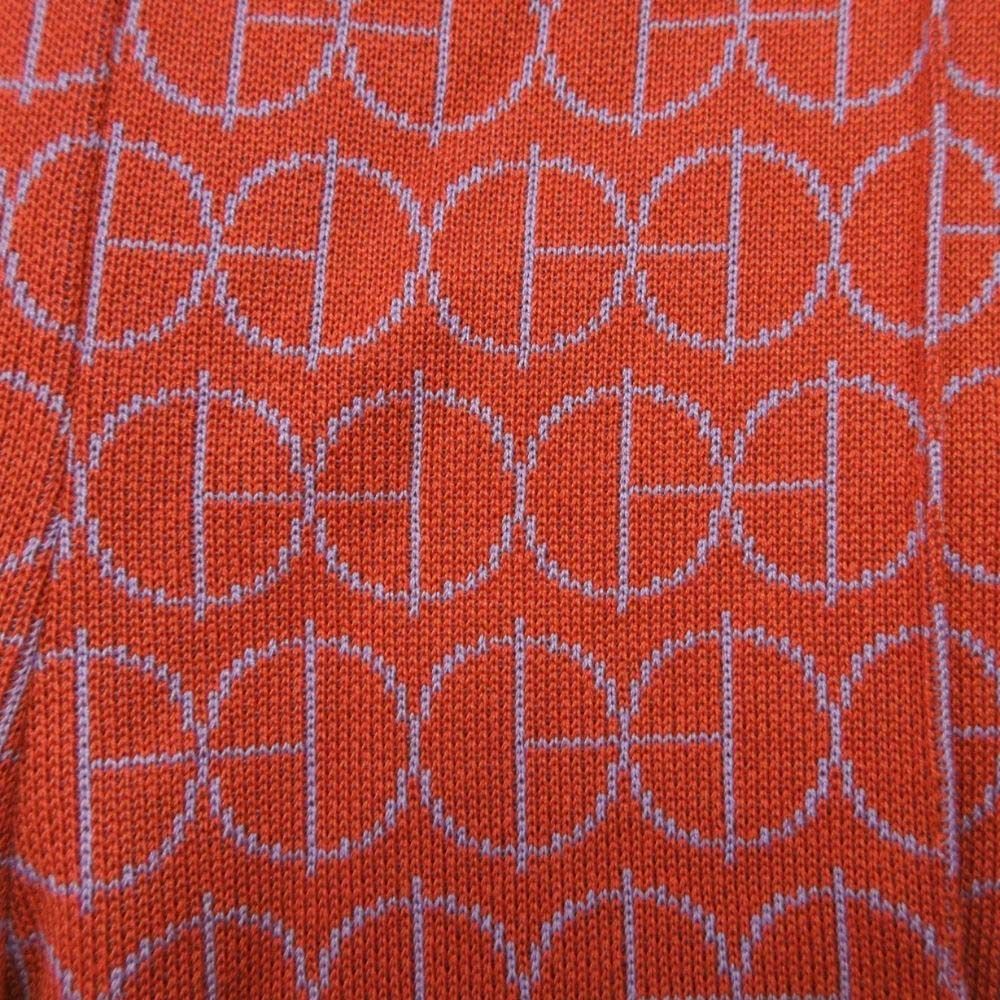 Hermes H Round Micro Jersey Pants Jacquard Knit All Over Print Orange 36 — view 7
