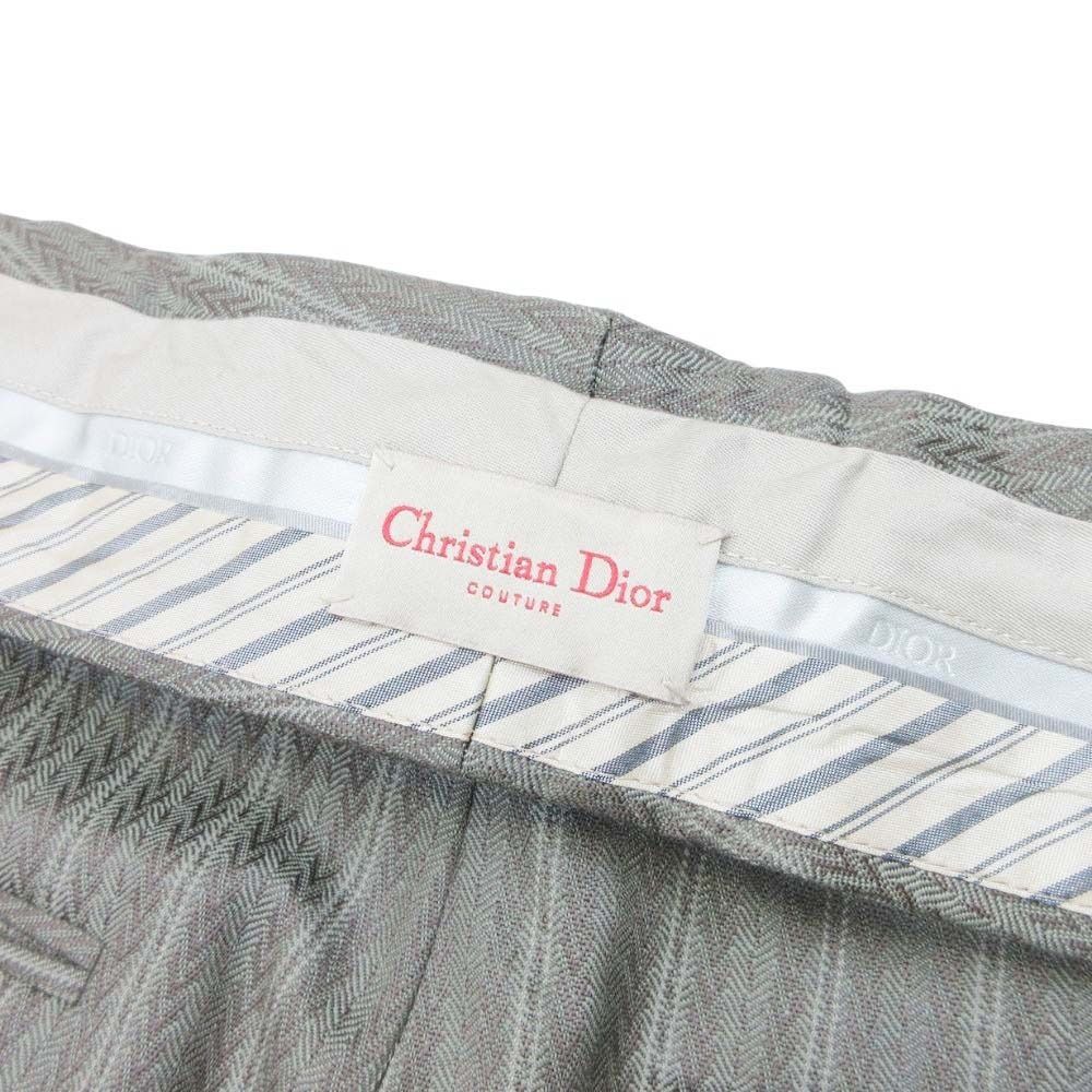 Dior Couture Jacquard Shorts High Waist Gray 48 — view 5