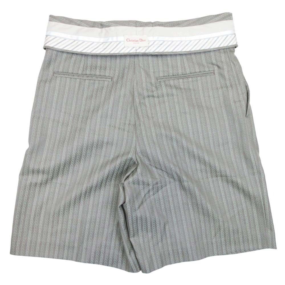 Dior Couture Jacquard Shorts High Waist Gray 48 — view 3