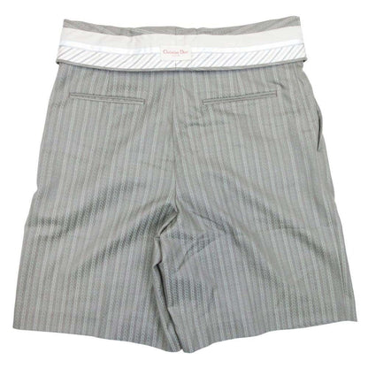 Dior Couture Jacquard Shorts High Waist Gray 48 — view 3