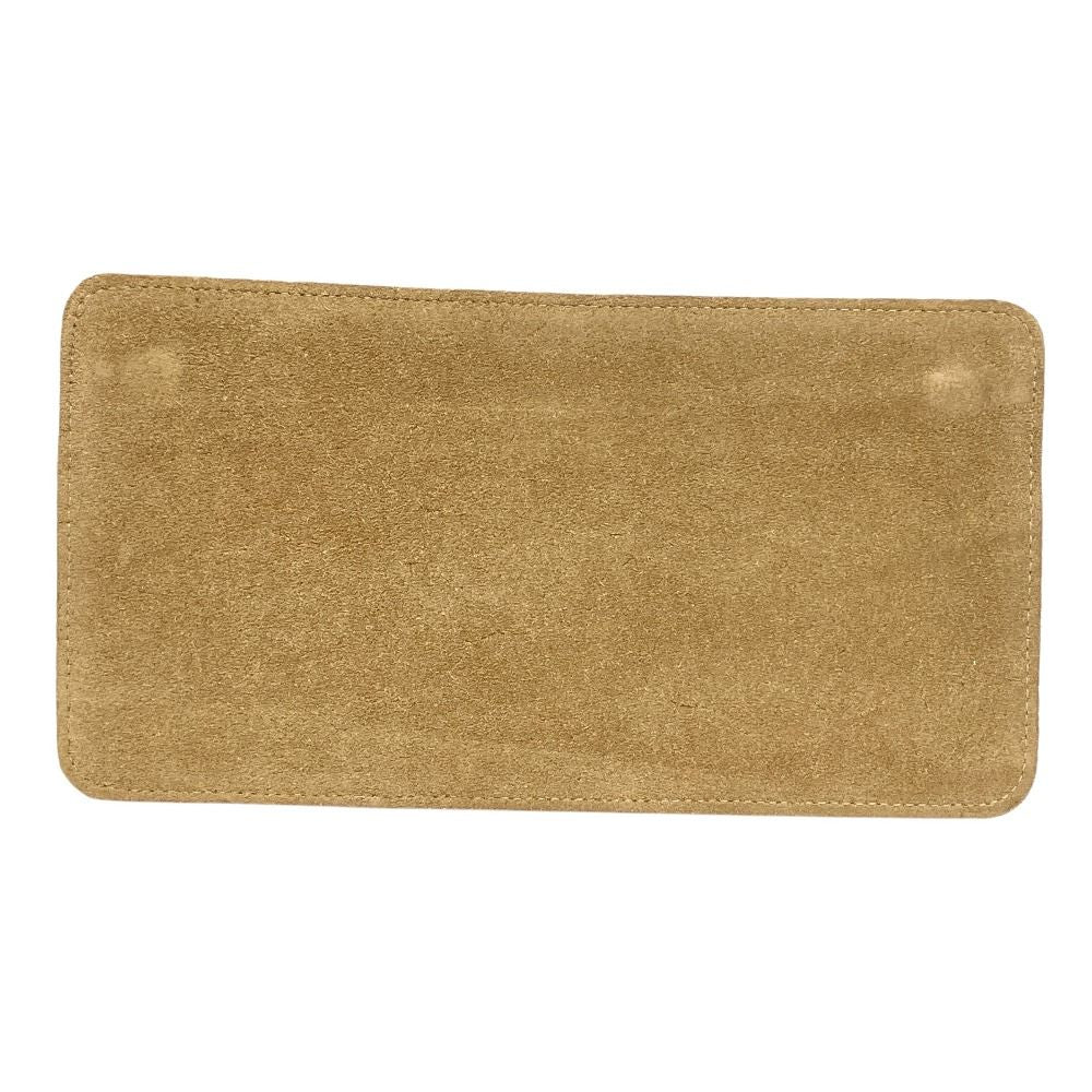 Loewe Wallet Case Flat Pouch Suede Leather Anagram Logo Vintage Beige — view 2