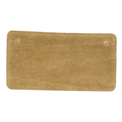 Loewe Wallet Case Flat Pouch Suede Leather Anagram Logo Vintage Beige — view 2