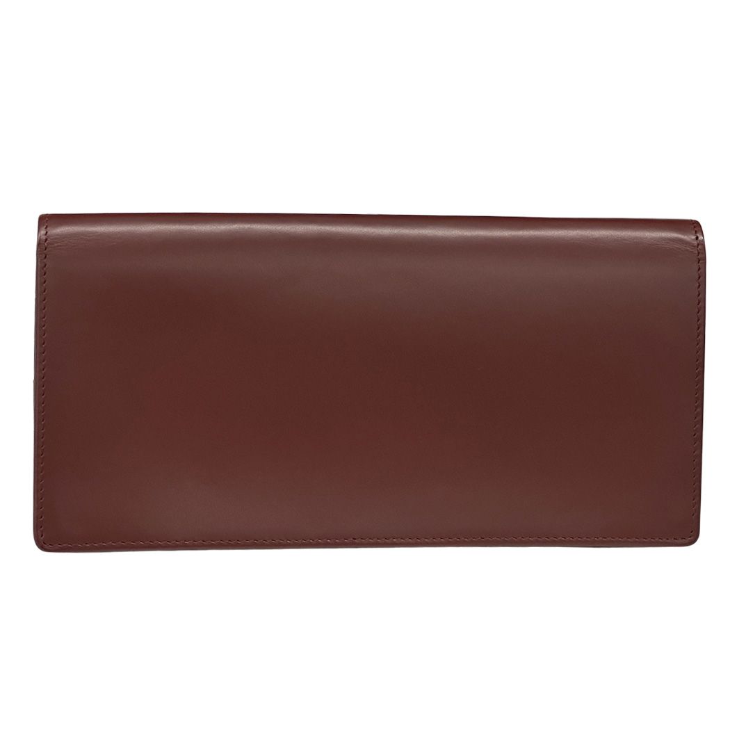 Cartier Wallet Leather Bordeaux Gold Red Wine Everyday — view 2