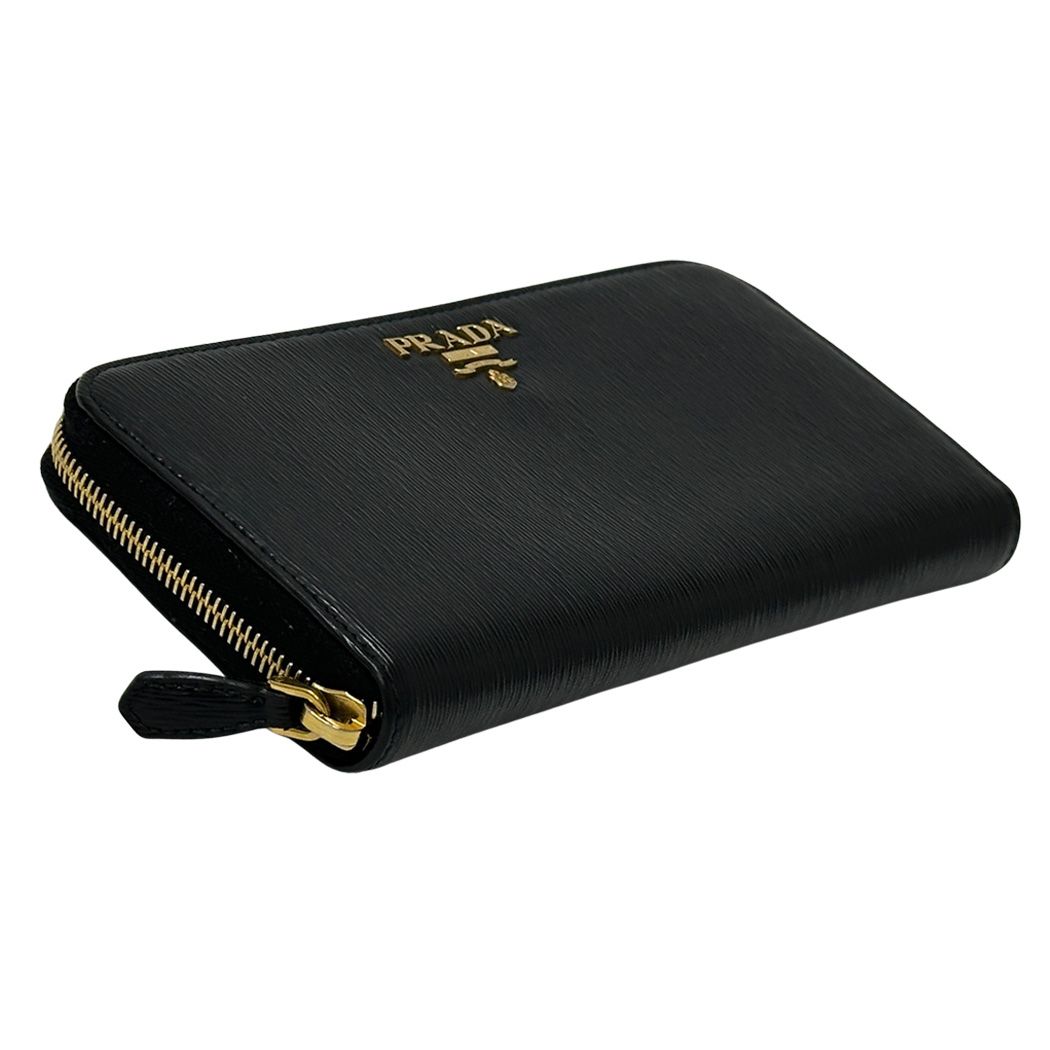 Prada Wallet Leather Black Chic Simple Monotone Cool Everyday — view 3