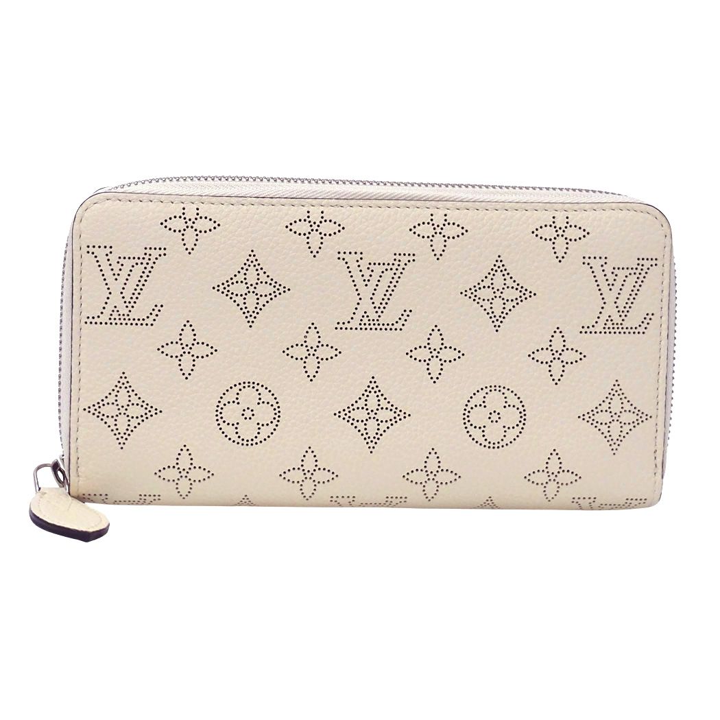 Louis Vuitton Wallet Monogram Mahina Zippy Cream White Everyday