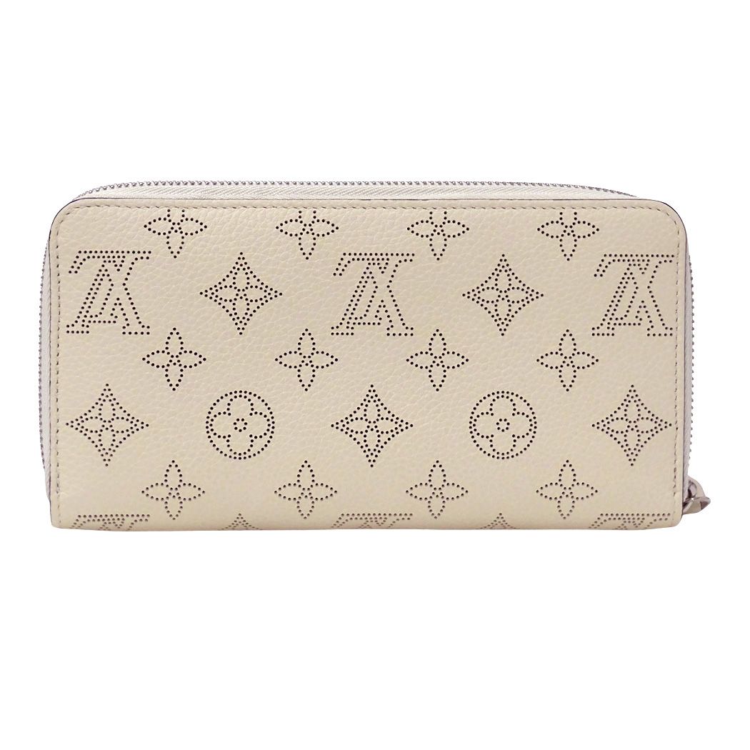Louis Vuitton Wallet Monogram Mahina Zippy Cream White Everyday — view 2