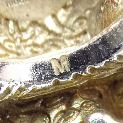 Gucci Ring Gold Plated Tiger M Animal Vintage Blue Tough Cool — view 6