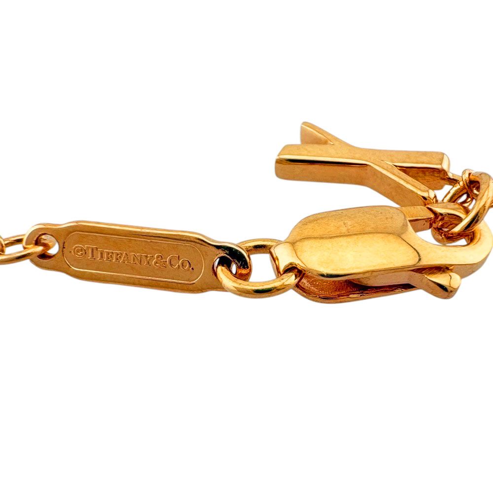 Tiffany & Co Atlas Open Heart Necklace 18k Pink Gold — view 5