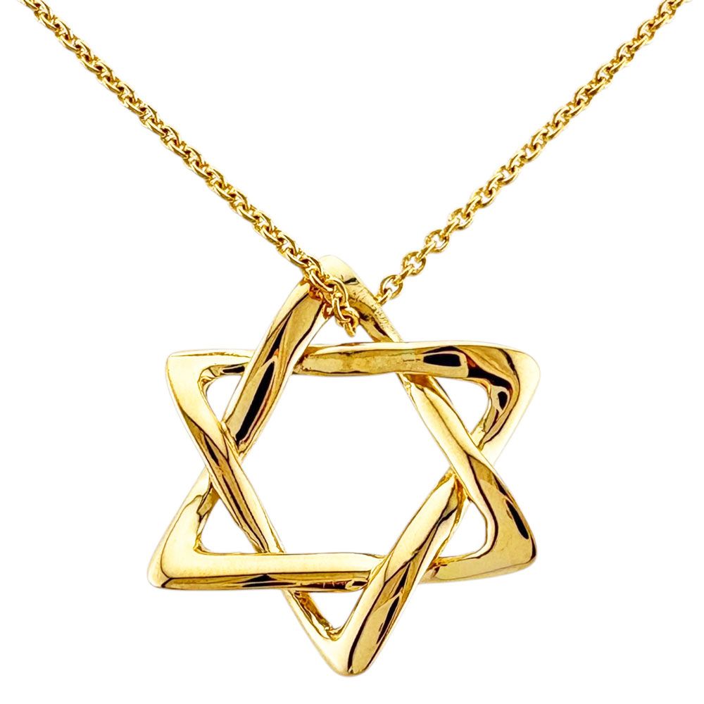 Tiffany & Co Star of David Necklace 18k Yellow Gold — view 3
