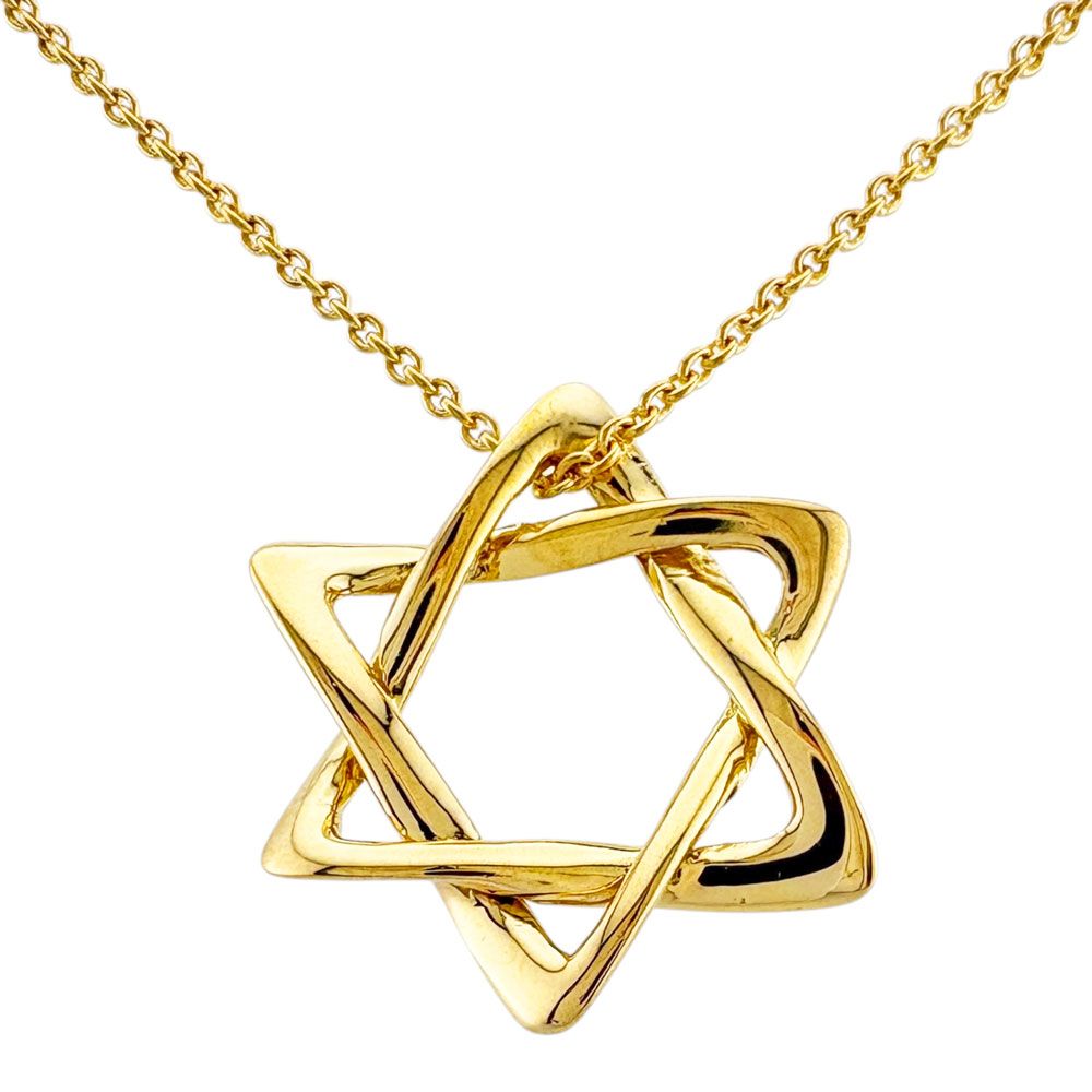 Tiffany & Co Star of David Necklace 18k Yellow Gold